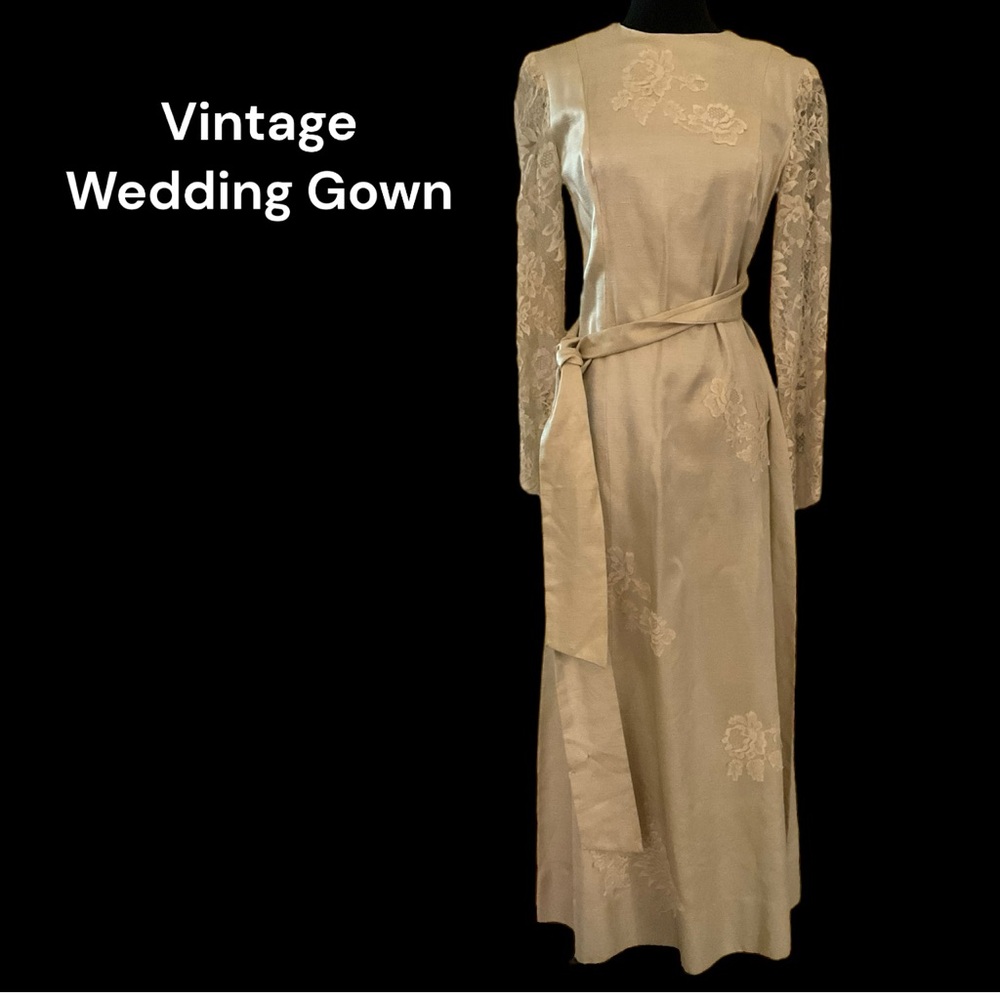 Vintage 1930s Wedding Dress | Antique Bridal Gown | Rare Old Hollywood Heirloom